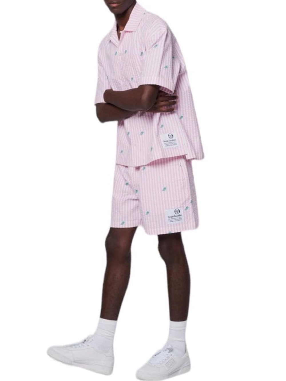 SERGIO TACCHINI GRANDA CAMP SHIRT and shorts set (BEGONIA PINK)